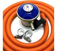 Butane Gas Regulator With 1M Hose & 2 Clips Fits Calor Gas/Flogas 21Mm Cylinde