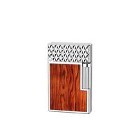 Butane Lighter, Adjustable Flame, Metal Portable Design, Refillable with Recyclable Butane, Ideal for Candles, Cigars, Bonfires and More