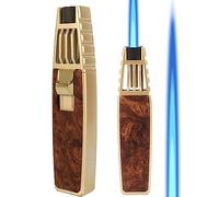 Butane Lighter, Rechargeable Kitchen Torch Windproof Torch for Cooking Creme Brulee (Hot)