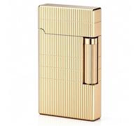 Butane Lighter, Windproof Metal Flip-Top Design, Durable Soft-Flame Ideal for Collecting or Daily Use, Fuel Not Included