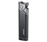 Butane Refillable Cool Windproof Cigar Cigarette Gas Jet Lighter for Smoking - (Sold without Gas)