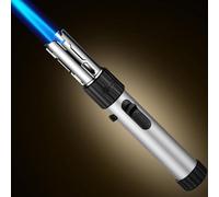 Butane Torch Lighter, Adjustable Jet Flame, Windproof & Refillable, High Power for Outdoor & Indoor Use, Perfect for Camping, Grilling & Smoking