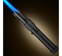 Butane Torch Lighter, Adjustable Jet Flame, Windproof & Refillable, High Power for Outdoor & Indoor Use, Perfect for Camping, Grilling & Smoking