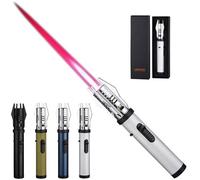 Butane Torch Lighter, Rechargeable Windproof Electric Lighter with Adjustable Flame, Versatile Fire Starter for Camping, Grilling, BBQ, and Home Use