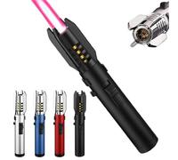 Butane Torch Lighter, Windproof Jet Flame, Adjustable Flame, Refillable, Flame Switch Lock, Multi-Purpose Lighter for Outdoor & Indoor Use, Cool Design