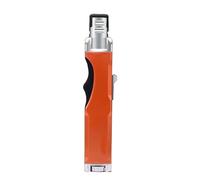 Butane Torch Lighter, Windproof Multi-Purpose Adjustable Flame Lighter for Barbecue, Camping, Outdoor Use - Refill with Butane Gas, Perfect for Candles and More