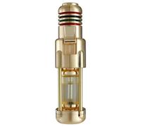 Butane Torch Lighter with Adjustable Flame, Refillable Transparent Fuel Tank for Camping, BBQ, Kitchen - 2 Pack