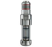 Butane Torch Lighter with Adjustable Flame, Refillable Transparent Fuel Tank for Camping, BBQ, Kitchen - 2 Pack