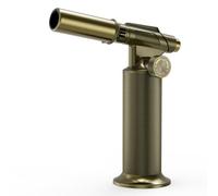 Butane Torch,Professional Metal Micro Torch, Waterproof and Windproof Blow Torch, Refillable & Adjustable Torch Lighter for Baking, Cooking, Welding (Butane Gas not Included)
