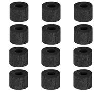 BUTBU 12 Pack Self Adhesive Bandage, 5cm x 4.5m Self Adherent Cohesive Bandage Wrap, Strong Elastic Breathable Sports Tape for Wrist and Ankle, Pet and Vet Wrap for Dogs, Horse (Black)