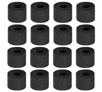 BUTBU 16 Pack Self Adhesive Bandage, 5cm x 4.5m Self Adherent Cohesive Bandage Wrap, Strong Elastic Breathable Sports Tape for Wrist and Ankle, Pet and Vet Wrap for Dogs, Horse (Black)
