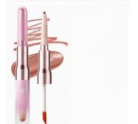 BUTBU 2-IN-1 Lip Liner and Lip Stain, Long Lasting Colour Lips Marker, Matte Nude Lipliner for Plumping and Defining, High Pigmented Formula, Non-Fading, Lips Gloss Makeup Gift for Women Girls (03)