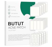 BUTBU 265 Pieces Large Pimple Patches, 4 Sizes Translucent Hydrocolloid Spot Patches, Invisible Blemish Patches, Clear Acne Patches for Body, Chin, Face, Back, Forehead (Dot, Strip, Rectangle)