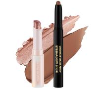 BUTBU 2PCS Eyeshadow Stick, Shimmer Eye Shadow Stick, Crystal Jelly Glaze Blendable Eye Shadow Sticks, Waterproof and Long Lasting Eyeshadow Pencil for Daily Makeup and Special Occasions (02+02)