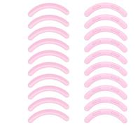 BUTBU 30PCS Eyelash Curler Refills, Eyelash Curlers Refill Pads, Silicone Rubber curlers Replacement Pad, Durable Rubber Strips for Universal Eyelash Curler (Pink)