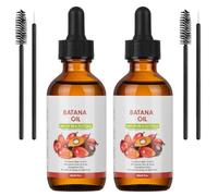 BUTBU Batana Oil for Hair Growth, 100% Pure Natural Essential Oil for Eyebrow Eyelash and Skin Care, Enhances Hair Thickness, Nourishes the Scalp for Men Women (60ml, Pack of 2)