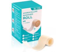 BUTBU Hydrocolloid Roll, 5cm x 1m Extra Thin Hydrocolloid Dressing, Waterproof and Breathable hydrocolloid Patch Bandages, Self-Adhesive, Ultra Absorbent, Cut-to-Size, for Burn Blister Acne