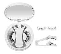BUTBU Magnetic Eyelashes with Applicator, Reusable Magnetic Lashes, No Glue Needed, Easy to Wear and Remove, Natural Look 3D Curly Lashes Kit, False Eye Lash for Daily & Party Make Up (Style B1)