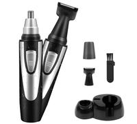 BUTBU Nose Hair Trimmer for Men, Professional Painless Nose Trimmer, Ear and noses Clipper, Easy to Clean, Dual Edge Blades Facial Hair Remover for Men and Women (Without Battery)