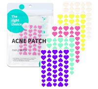 BUTBU Pimple Patches, 200 Pieces Heart Hydrocolloid Spot Patches, Mighty Blemish-patches, Dots for Spots Acne Patch, Effectively Face Skin Care (5 Colours, Set B)