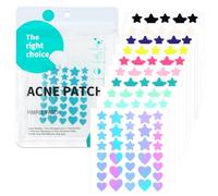 BUTBU Pimple Patches, 360 Pieces Star and Heart Hydrocolloid Spot Patch, Portable Blemish-Patches, Dots for Spots Acne Patches, Spot Treatment, Acne Treatment, Effectively Face Skin Care (10 Colours)