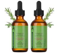 BUTBU Rosemary Oil for Hair Growth, 100% Pure Natural Essential Oil for Eyebrow Eyelash and Skin Care, Enhances Hair Thickness, Nourishes the Scalp for Men Women (60ml, Pack of 2)