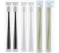 BUTBU Soft Bristle Toothbrush, 6PCS Manual Toothbrush for Sensitive Gums, Extra Soft Micro Nano Toothbrushes for Gentle Deep Cleaning, 20000 Bristles for Adult Children Sensitive Teeth (Style B)