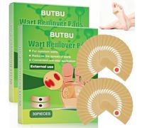 BUTBU Wart Plasters, 60PCS Verruca Plasters, Plantar Wart Strips for Adults, Deep Corn for Feet, Hands, Easy to Use