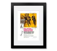 Butch Cassidy and the Sundance Kid Movie Cast Signed A4 Poster Photo Print Framed Autograph Gift 2025 Film Paul Newman, Robert Redford (A4 Black Framed & Mounted)
