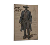 Butch Cassidy And The Sundance Kid Posters Aesthetic Vintage Wall Art Canvas Poster Decorative Painting Living Room Bed Room Decor 20x30inch(50x75cm) Frame-style