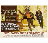 "Butch Cassidy and the Sundance Kid" ..Redford & Newman... Classic Movie Poster (A4 Size 21 x 29 cms)