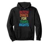 Butch Dykes for Trans Rights Shirt Gay Lesbian Pride Parade Pullover Hoodie