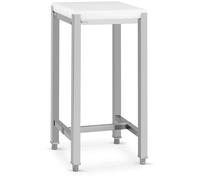 Royal Catering Butcher Block 40 x 40 cm 5 cm Working Height: 88 cm Thick Cutting Plate Chopping Block Kitchen