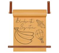 Butcher Paper Dispenser 12" Wall Hanging Holder - 30 Meter Brown Paper Roll for Home Decoration, Coffee Shop, Restaurant