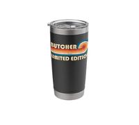 Butcher Retro 70s 80s Sunset Stripe Stainless Steel Insulated Tumbler