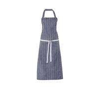 Butcher Stripe Blue / White PU Coated Bib Apron (Each)
