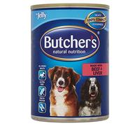 Butchers Beef and Liver Chunks in Jelly 400g (Pack of 12 x 400g)