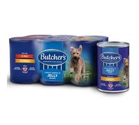 Butcher's Chunks in Jelly Give your dog a healthy diet by feeding Includes: 2 x Game & Chicken 2 x Beef & Liver 2 x Chicken & Beef 6pk