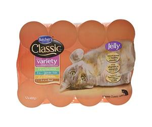 Butcher's Classic Mixed Variety Fish and Meat in Jelly, 12 x 400g