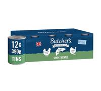 Butcher's Complete Wet Can Adult Dog Food Simply Gentle Loaf Pack 12x390g - Chicken, Salmon & Turkey