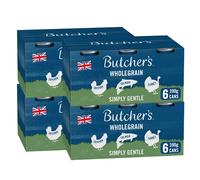 Butcher's Complete Wet Can Adult Dog Food Simply Gentle Pack 24 x 390g | Complete & Balanced - British & Irish Farmed - High Quality Protein - Contains Chicken, Salmon & Turkey Recipes