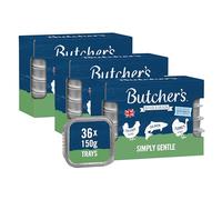 Butcher's Complete Wet Tray Adult Dog Food Simply Gentle Pack 12x150g - Chicken, Salmon & Turkey