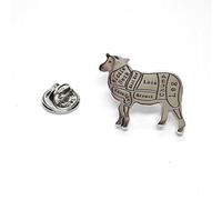 Butchers Cuts of Lamb/Sheep Lapel Pin Badge X2AJTP523