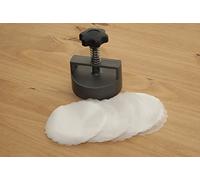 Butchers Heavy Duty Press 5" 120mm + 500 Burger Cellophane Plastic Non-Stick Discs + Angus Burger Mix