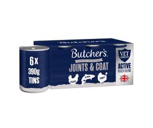 Butcher's Joints & Coat Wet Dog Food Tin Cans Variety Pack, 9.36 kg (24 x 390 g)