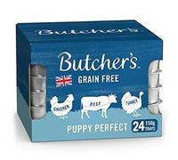 Butchers Puppy Perfect Grain Free Wet Dog Food Trays 24x 150g Variety Pack