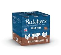 Butcher's Grain Free Recipes in Gravy Canned Dog Food - 18 x 400g