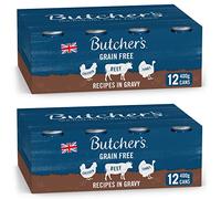 Butcher's Recipes in Gravy Dog Food Tins, 9.6 kg (2 x 12 x 400 g)