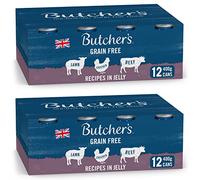 Butcher's Recipes in Jelly Dog Food Tins, 9.6 kg (2 x 12 x 400 g)