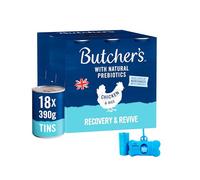 Butcher's Recovery & Revive Chicken & Rice Loaf 18 x 390g Tins With Buddy's Poop Dispenser